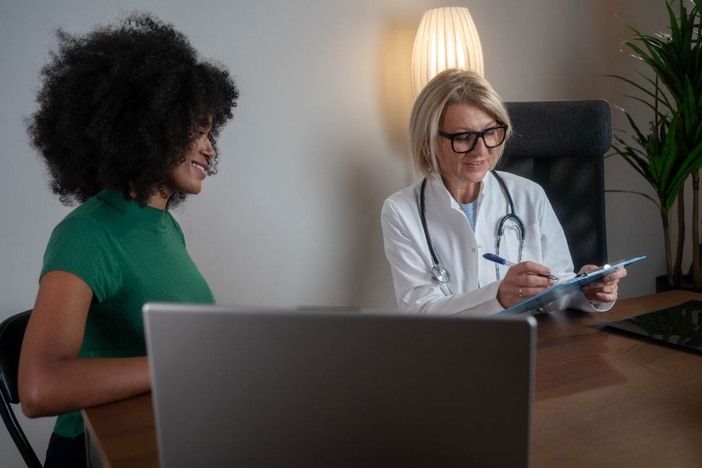 Happy couple thriving with hormone therapy